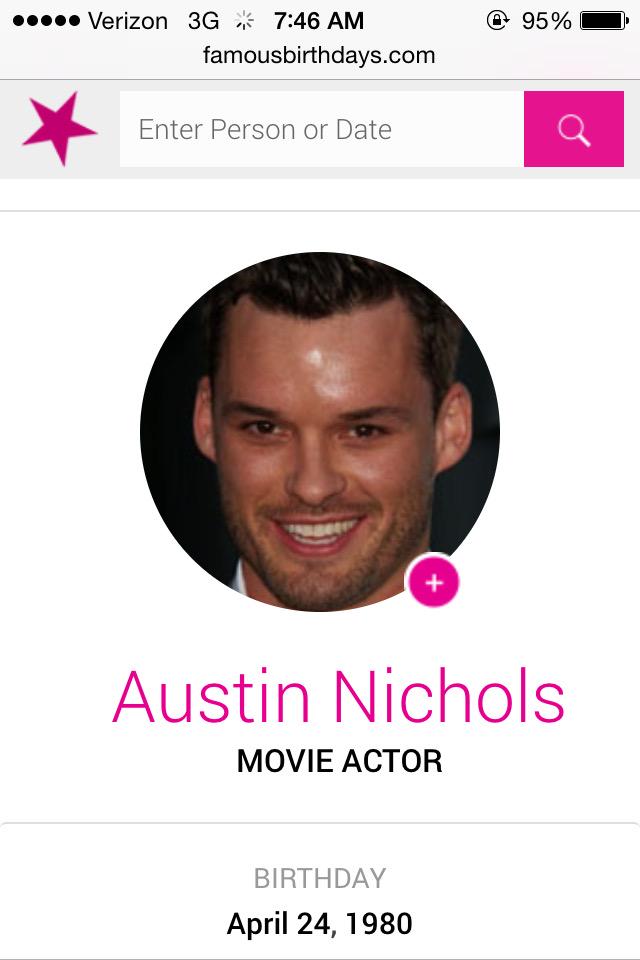 Happy Birthday to my birthday day twin, Austin Nichols aka Julian from OTH 