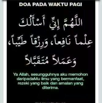Selamat pagii. Sebelum mulai aktivitas hari ini, kita berdo'a dulu yuuk :)