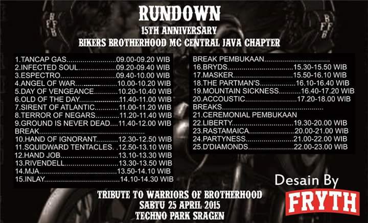 Onstage jam 09:40 😁 Semangat 🙌 #SupportOurLokalHardcore