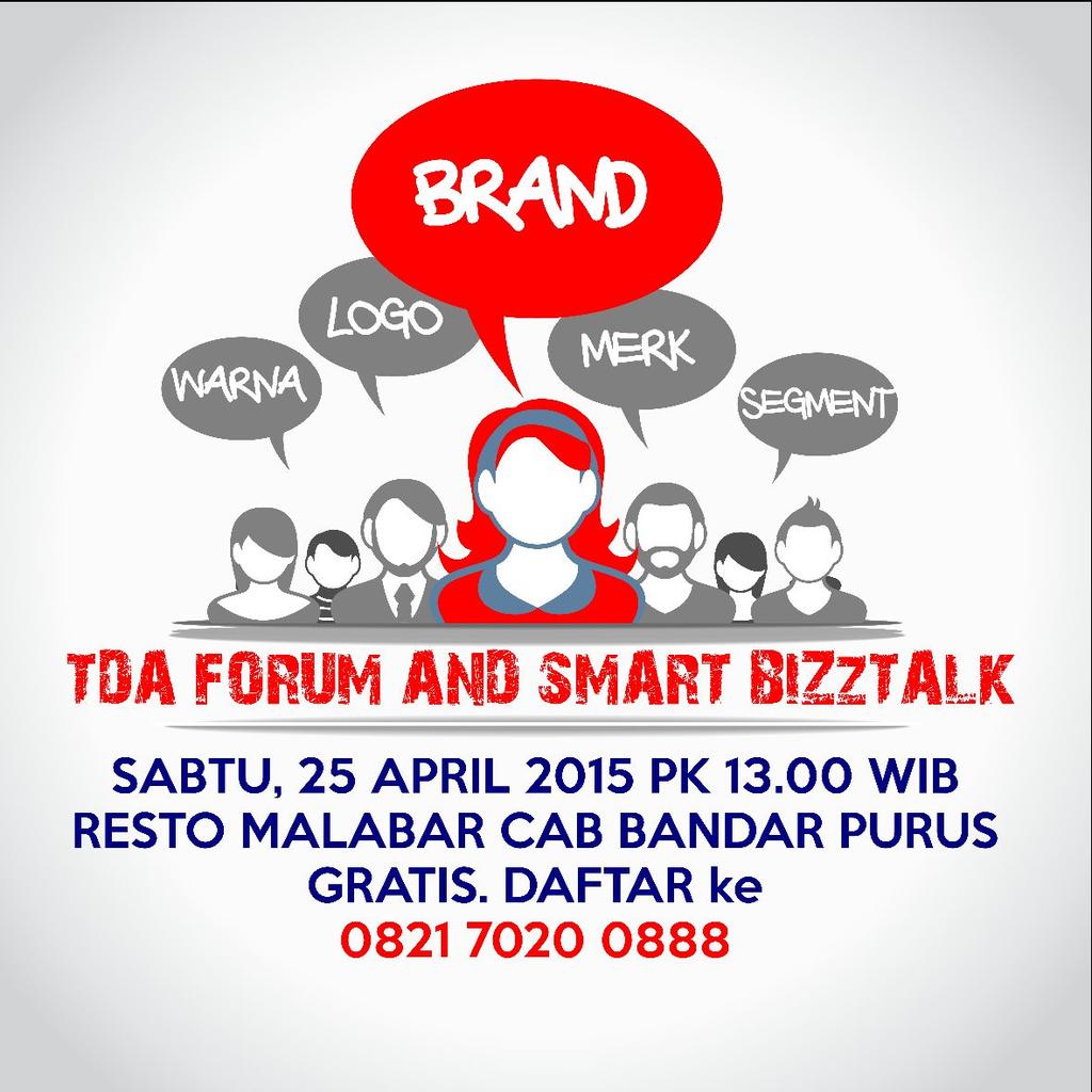 TDAPadang's tweet photo. Siang ini TDAforum 'Seberapa pngruh Branding produk thdp omset' pkl.13.00 di malabar bndar purus cc @infoSumbar http://t.co/U8D8iImkQi