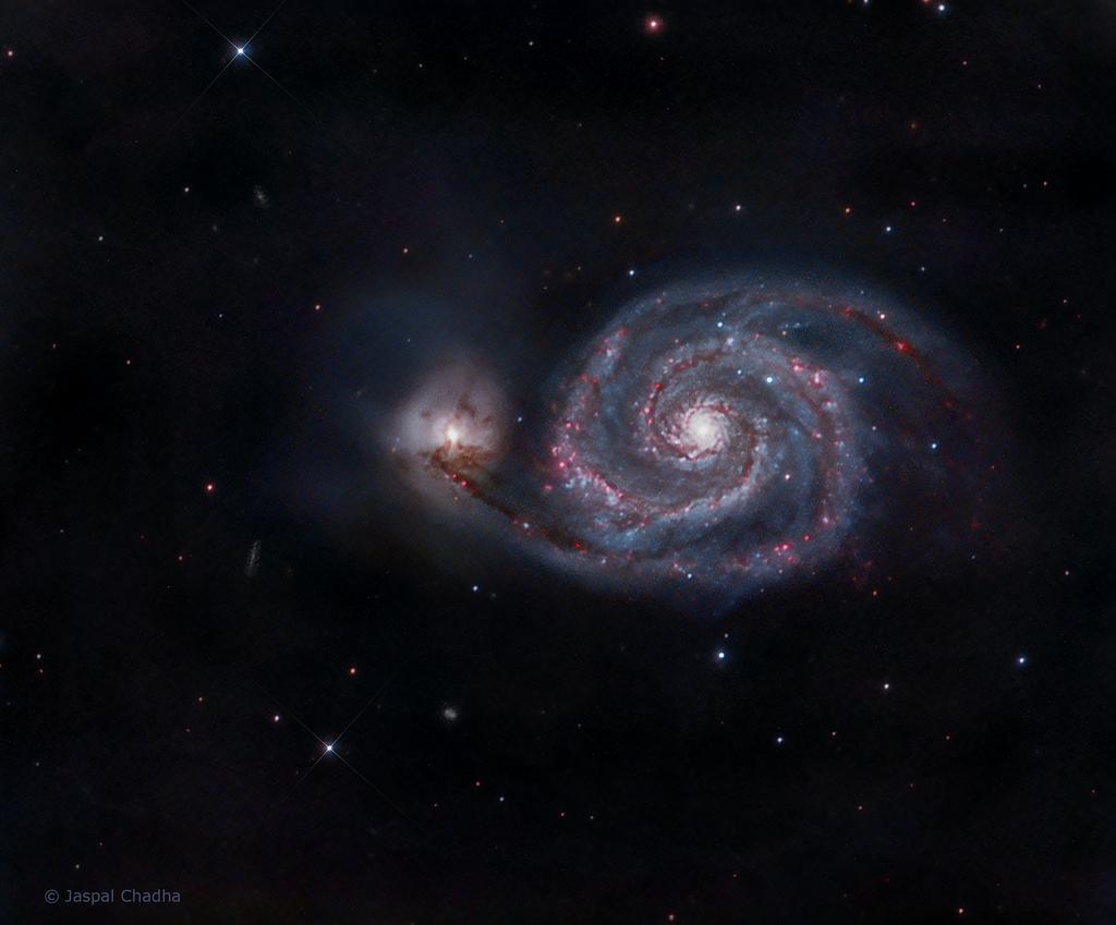 universetoday's tweet image. M51  Whirpool Galaxy by @jaspaljk flickr.com/photos/9526722…