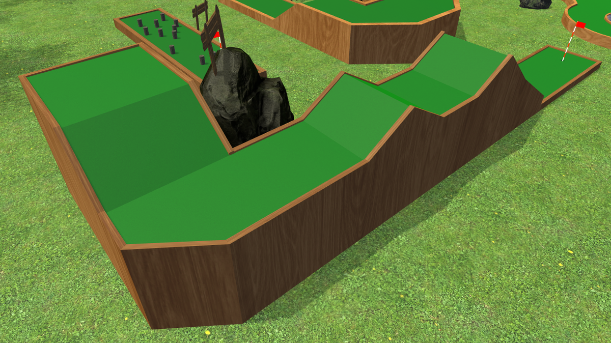 MellowMiniGolf's tweet image. Classic course, Hole 8: Camelback #madewithunity #indiegame