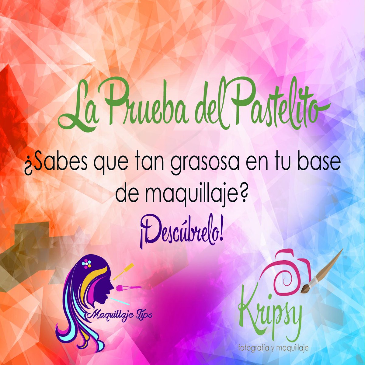 KripsyPhotoM's tweet photo. ¿Sabes que tan grasosa es tu base de maquillaje? La prueba del pastelito! Descúbrelo acá! http://t.co/S2dTZCMaRk http://t.co/pShmPgEbOg