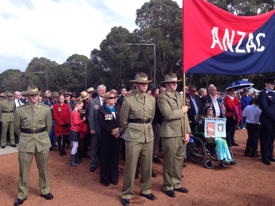 March about to get underway <a href="/awm/">alex</a> these ancestors all with a story to share #AnzacABC #AnzacDay