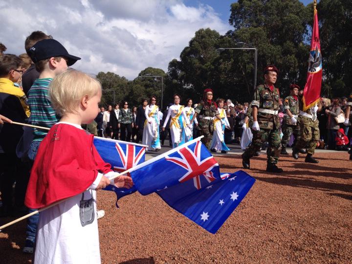 Marching proud <a href="/AWMemorial/">Aust War Memorial</a> #AnzacABC #AnzacDay
