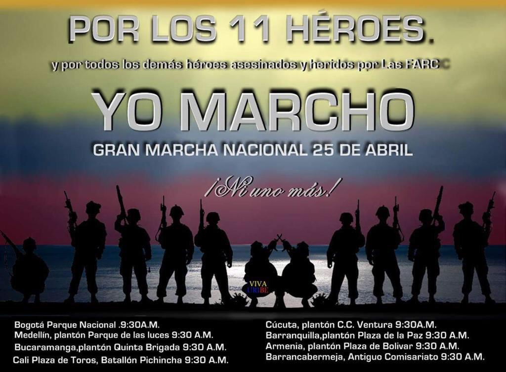 ElPirobote's tweet photo. Si es colombiano y ama su patria mañana no puede faltar, A marchar ! http://t.co/KHvtZpSJhO