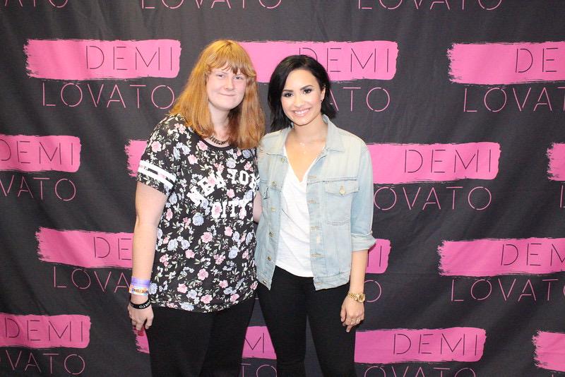 Thank you so much <a href="/lovatoclub/">Lovato Club</a> for giving me an opportunity to meet <a href="/ddlovato/">Demi Lovato</a> :') Thankful! #LovatoClub #DemiWorldTour