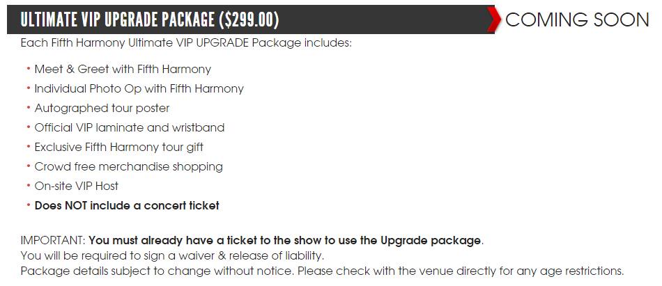 5HUpdates's tweet image. Information for ''Ultimate VIP Upgrade'' &amp;amp; ''VIP Upgrade'' Packages vipnation.com/tours/fifth-ha… #SUMMERREFLECTIONTOUR