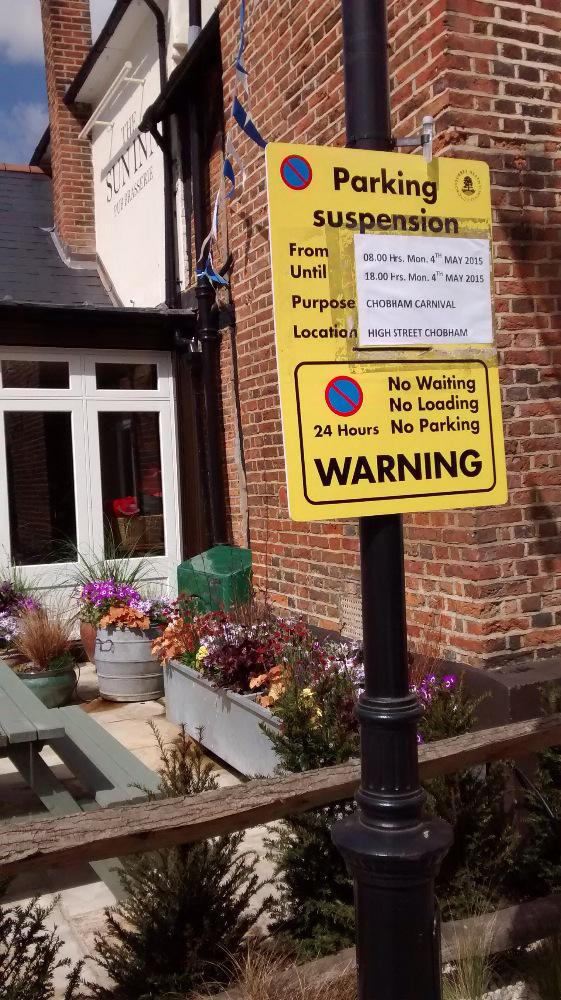 Remember to make your travel and parking plans for Chobham Carnival on Monday !