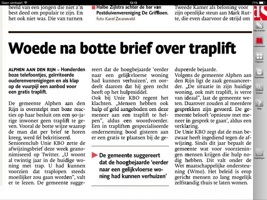 In raadsvergadering Putten over woonvisie ging het donderdagavond ook over 'voorzienbaarheid'.
Hoe zit het in Putten?