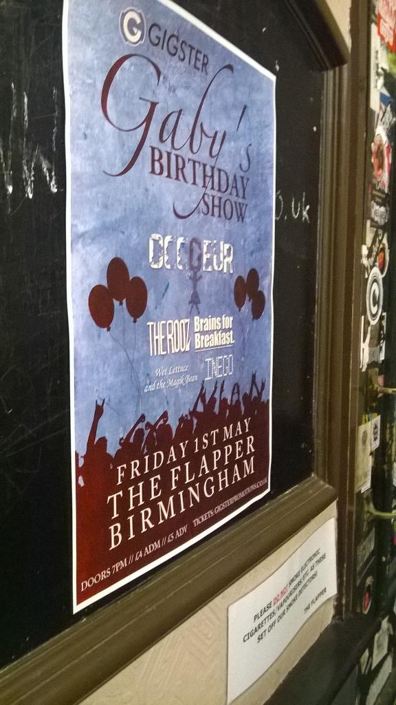 Amazing night at <a href="/TheFlapperBrum/">The Flapper</a>! Thanks to everyone who came and brought our #funky merch ;) Massive thank to all 😁