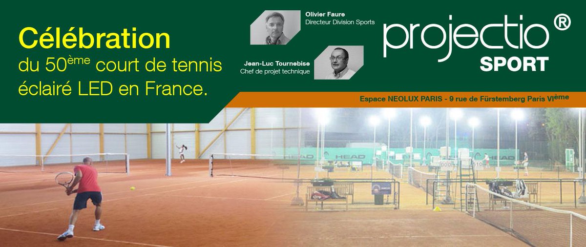 50ème court de #Tennis éclairé #LED en France (20 - 22 mai) : venez nombreux à cet évènement. tinyurl.com/kevrnk7