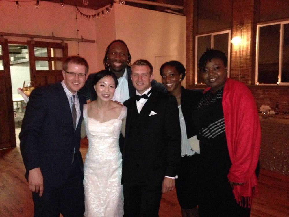 DrPlattLab's tweet photo. #Plattlab forever! (such a pretty bride/MD, PhD and a great reunion w Platt lab PhD alums) http://t.co/u7OKOqtUdj