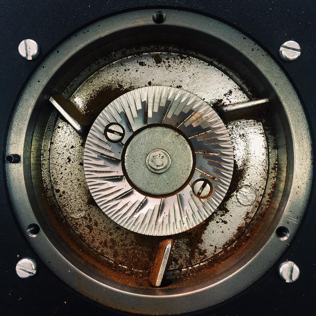 goldensquare_'s tweet photo. Behind the scenes at Golden Square #conical #grinder #burrs #coffee #Ditting #Swiss http://t.co/QXKQqyUQjz