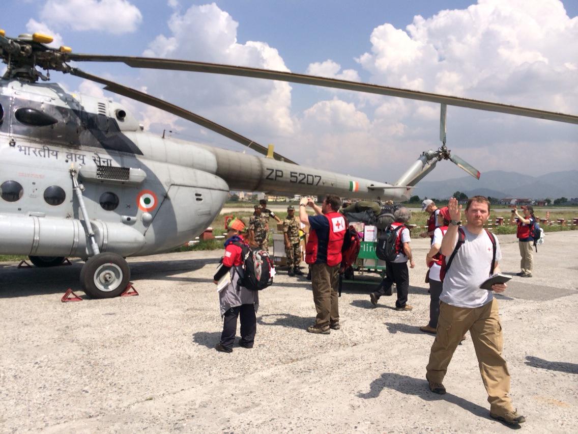 elsharkawi's tweet photo. And medical team heading to remote town to set mobile hospital. @redcrosscanada @ifrc #nepalearthquake http://t.co/DHSmVrNoOO