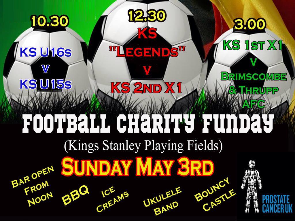 Tomorrow's the day! 3 games of football, beer and all in aid of a great cause, prostate cancer! 
It's a no brainer!!!
