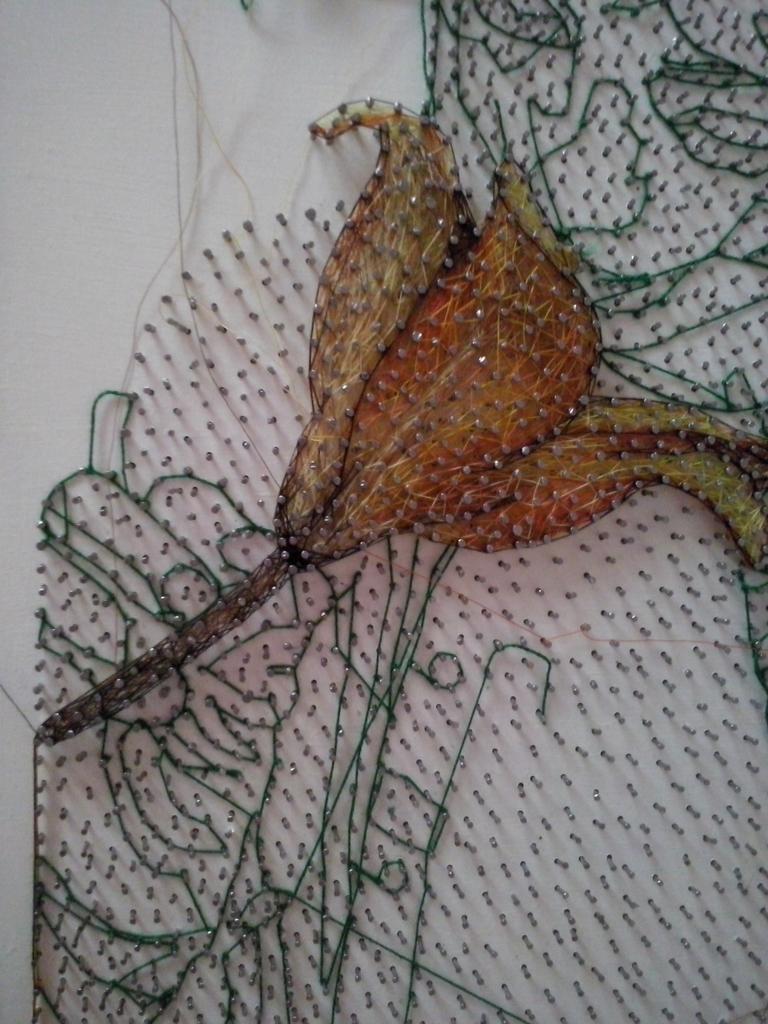 inarvaezromero's tweet photo. #ShareCreativity This is my new #hiloram serie dedicated to #womensvalues #sweetness made with #nailsandthread http://t.co/H6vJkLWES8