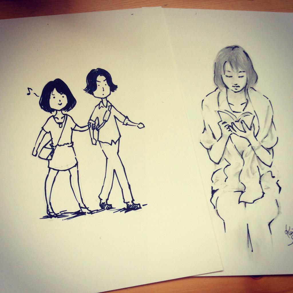 妻と散歩
妻は一緒に歩く時、気分が良いと腕を掴む。 