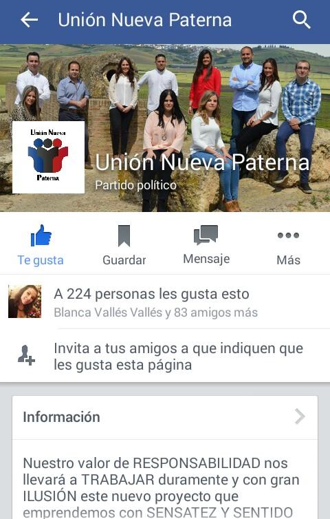 javi_infante_86's tweet photo. Aquí tenéis la candidatura Unión Nueva Paterna!! En facebook está toda la información!! http://t.co/zqKuRvHFC3