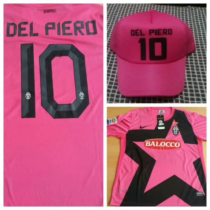JForCare's tweet photo. Nih penampakan #LelangJFC (jersey juve pink KW Hongkong NS DelPiero + Topi) dibuka dengan harga 150k http://t.co/CwoXjHx9O1