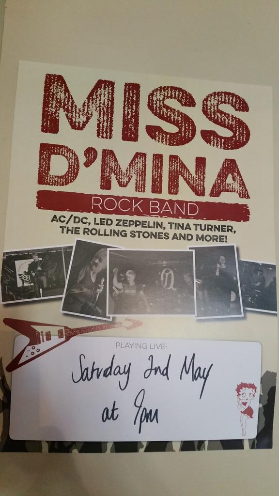 Great Live music tonight 9pm <a href="/dminamiss/">Miss D'Mina</a>