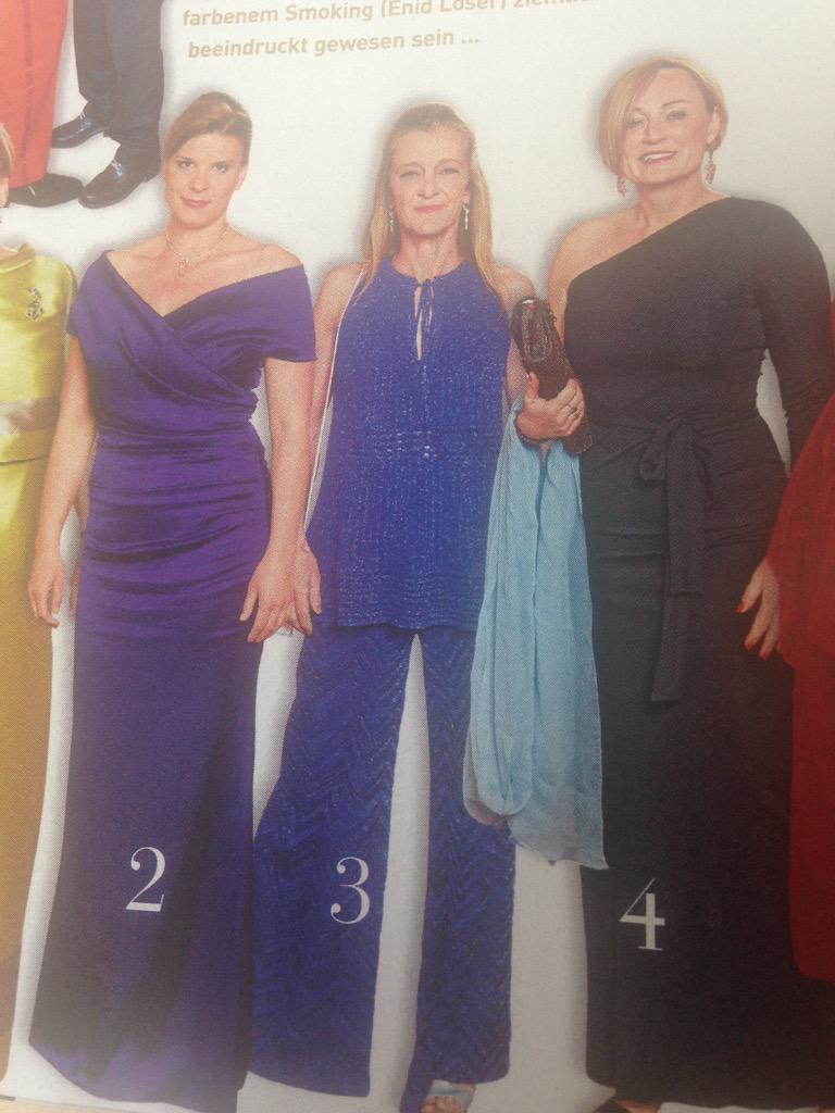 Ananas90210's tweet photo. Hihi, Kathrin Zechner sieht ein bissl aus wie ein Ensemble-Mitglied von #ABBA! -D #Romy15 http://t.co/hfHSMAqr8V