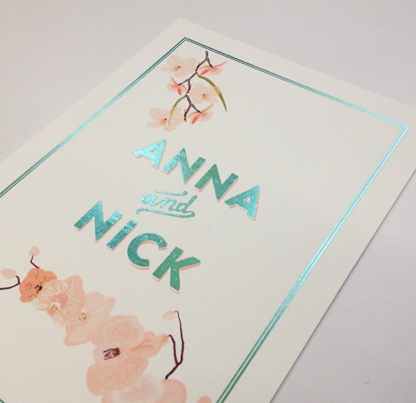 colorplanpapers's tweet photo. The teal foil on these Colorplan wedding invitations is absolutely stunning @magpie_press, loving your work! http://t.co/YOxXC7cP8u