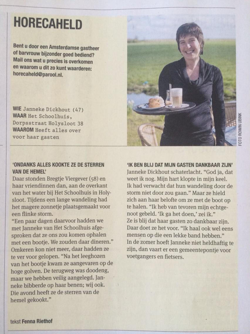 EmileJaensch's tweet photo. Grappig. Horecaheld in @parool, Janneke Dickhout uit #Holysloot, ken ik ook als schaatster oa 8e #Elfstedentocht 1997 http://t.co/oDxOU6NmfV