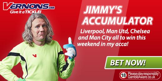 Great acca from <a href="/jimmybullard/">Jimmy Bullard</a> this weekend with <a href="/BetVernons/">Vernons Sports</a> Give it a tickle! bit.ly/ACJIMMY