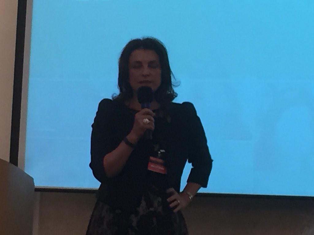 MindyGK's tweet image. Loving quiet passion of Indira Kartallozi and lotus blossom metaphor at #IMWC15 #IMWC2015