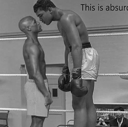 Mayweather's comment about being better than Ali put into perspective lol #MayweatherPacquiao