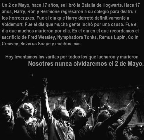Frikimaestro's tweet photo. Hoy se cumplen 17 años de la Batalla de Hogwarts. http://t.co/5VA90rfF8i