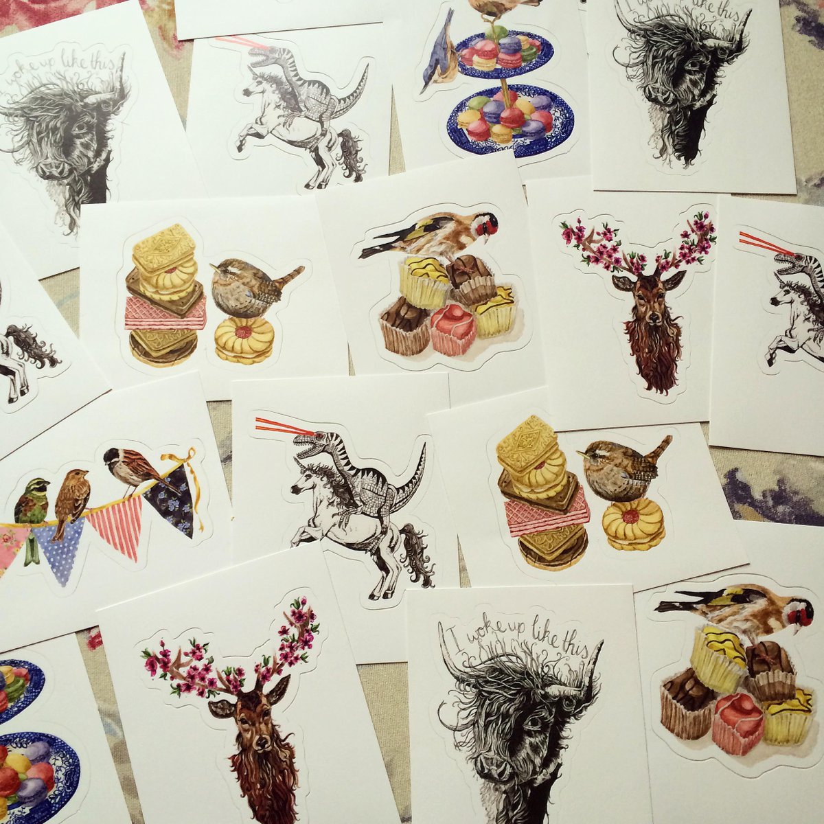 NicolaHanrahan's tweet photo. If you come to @thebeardedtit market @shopkeepers tomorrow 12-6pm I'm giving away stickers with the first purchases! http://t.co/98eKA6Uxzg