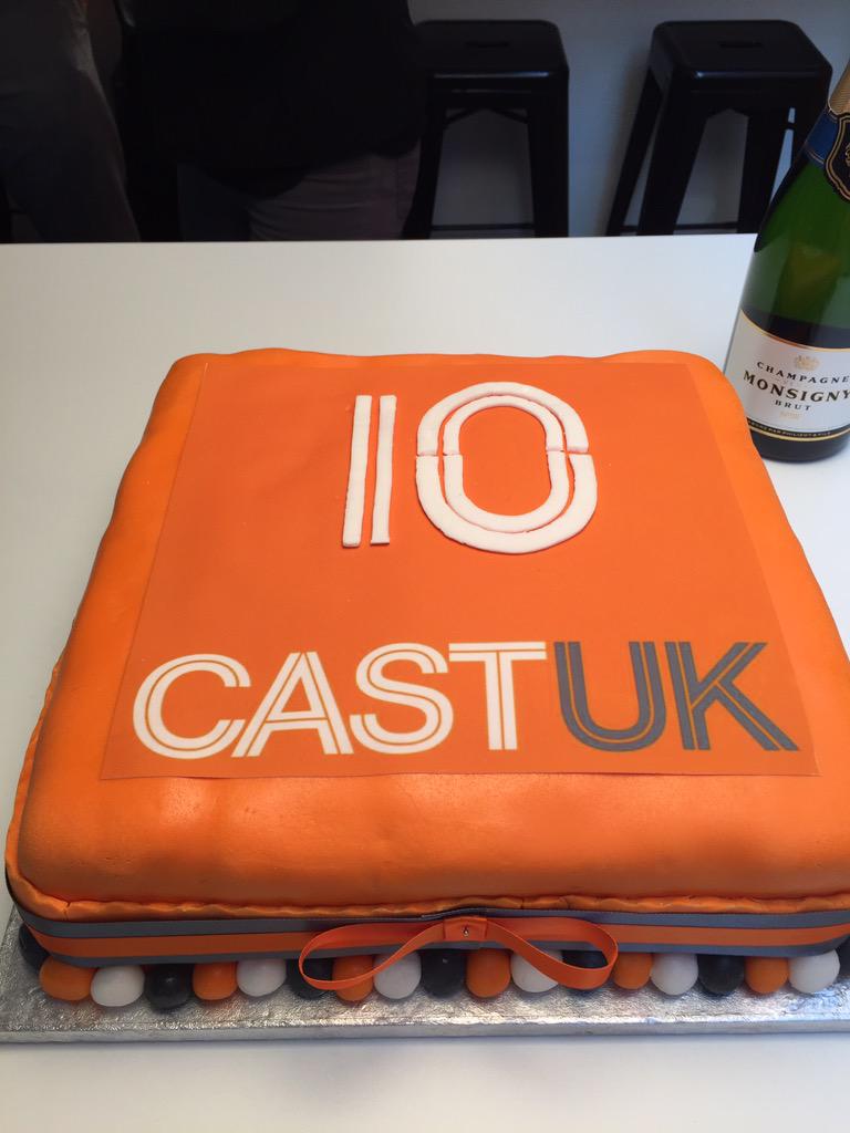Cast_UK's tweet photo. Celebrating 10 successful years of Cast UK. #orange #fun #waynemask #future http://t.co/p3PIFGitxf
