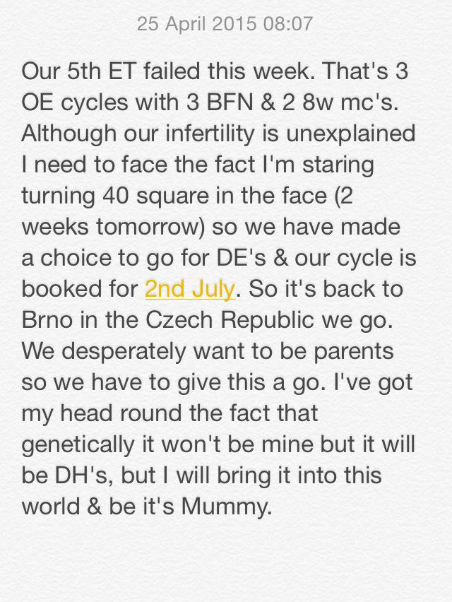 ivf2015's tweet photo. After our latest BFN this week, our next plan is set - it's too long to tweet so notes attached #NotReadyToQuit http://t.co/1ZXqVXhEVb