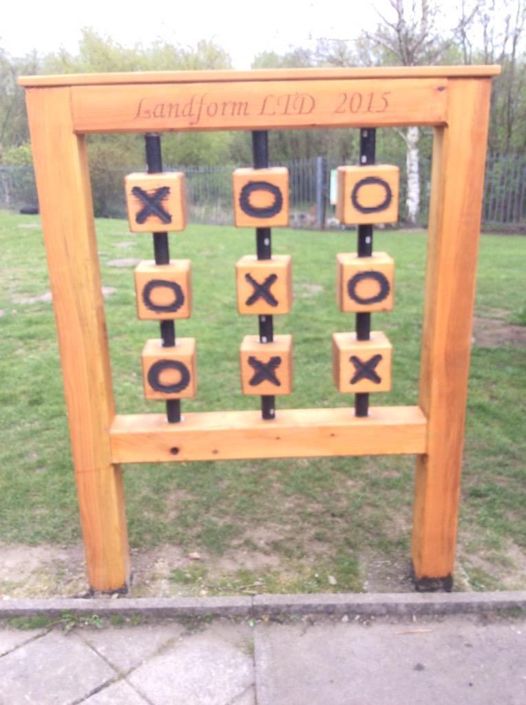 LandformSWLtd's tweet image. Noughts and crosses to encourage communication #funplaytime