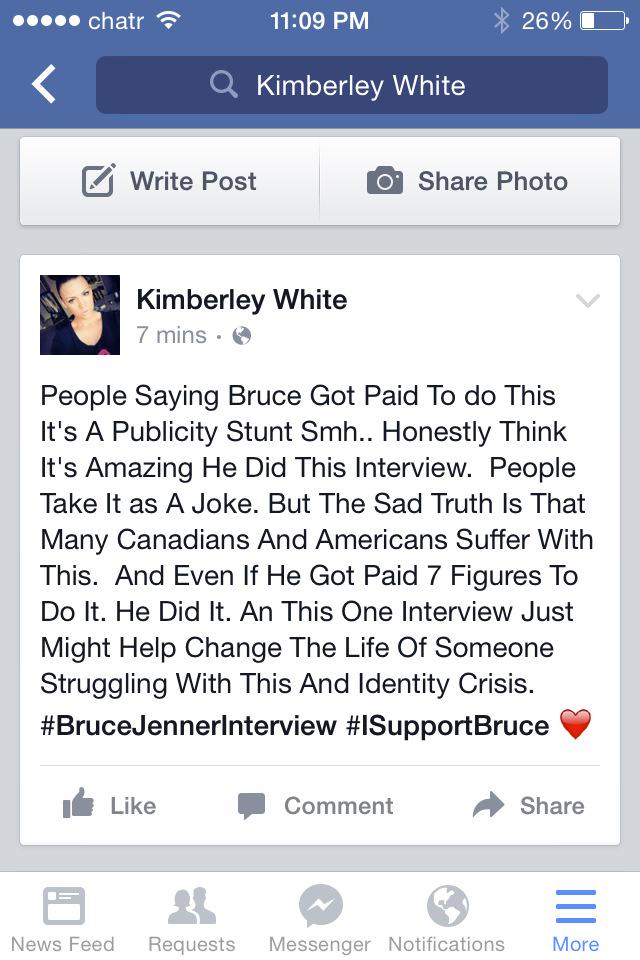 KimberleyWhite_'s tweet photo. @KimKardashian @khloekardashian @KrisJenner @KendallJenner @KylieJenner @robkardashian #TheBruceJennerInterview http://t.co/fFWtZh6BgG