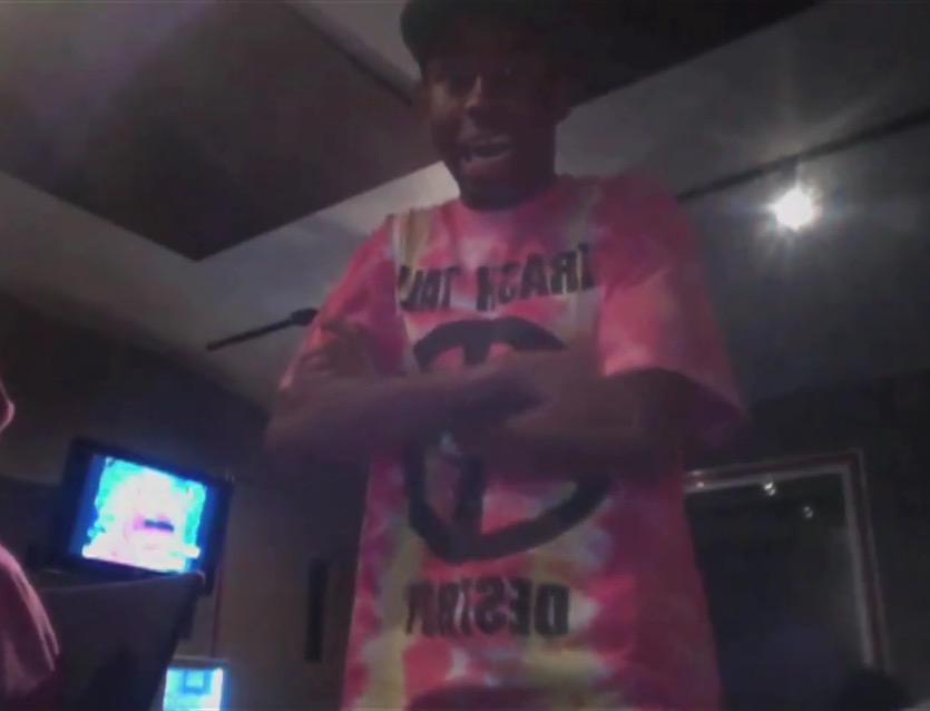 itsOddFuture's tweet image. Tyler's reaction to when Pharrell (his all time favorite artist) recorded his singing parts on 'IFHY'. This is crazy.