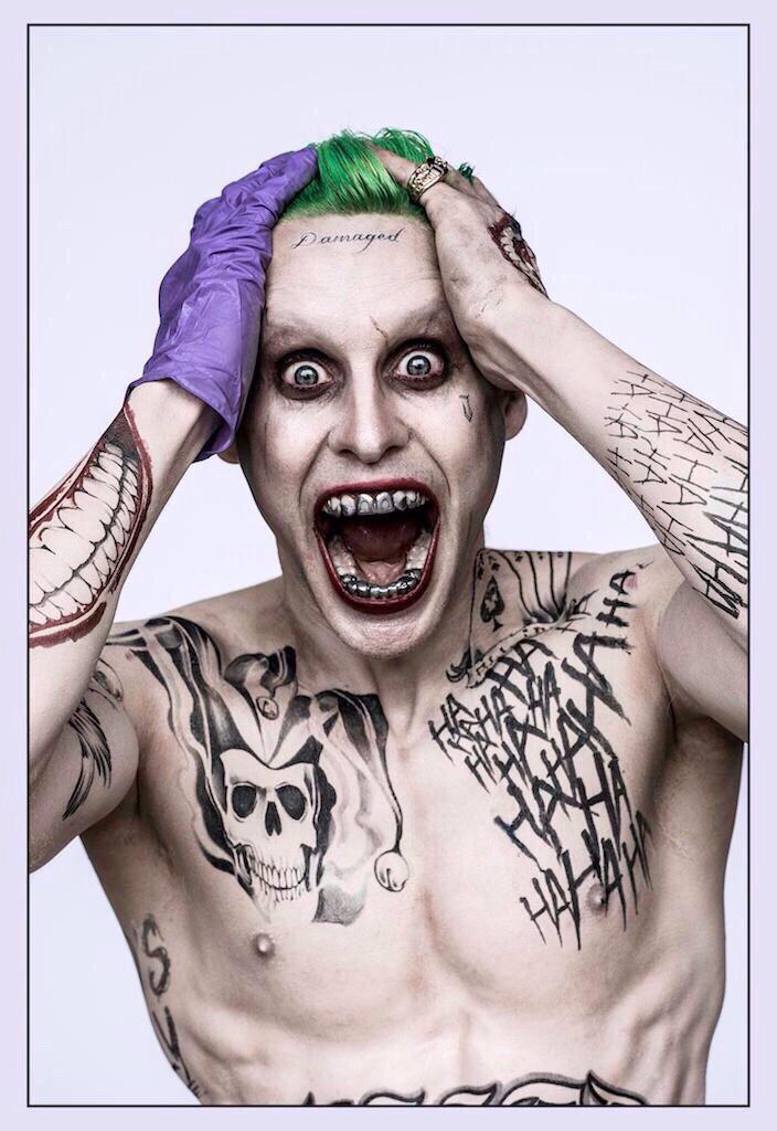 Emanor08's tweet photo. First image of Jared Leto as the JOKER from David Ayer's "Suicide Squad" (2016) http://t.co/hWAKLpP2df
