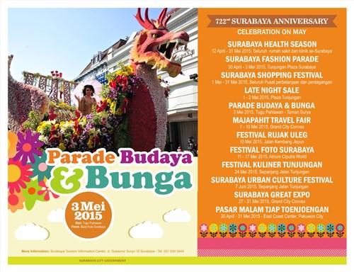 722nd Surabaya Anniversary Celebration on May 2015 |  1 - 31 Mei 2015 Info Lengkap klik : bit.ly/surabaya722
