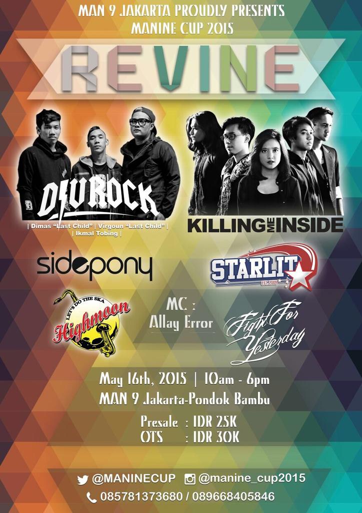 InfoPensi's tweet photo. #infopensi @MANINECUP with @KILLINGMEINSIDE | @starlitpoppunk | @highmoonska etc http://t.co/uUwiGbHDpU