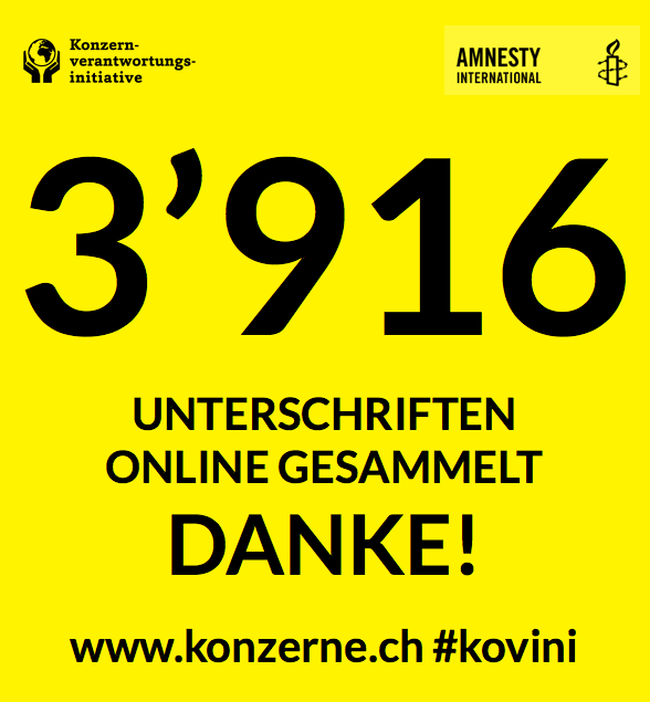 dani_graf's tweet photo. 3'916! #Kovini-Volksinitiative: Unterschriften-Welle rollt weiter @Amnesty_Schweiz #ecollector http://t.co/LfQTrhWsVw http://t.co/WgAcgVvMHY