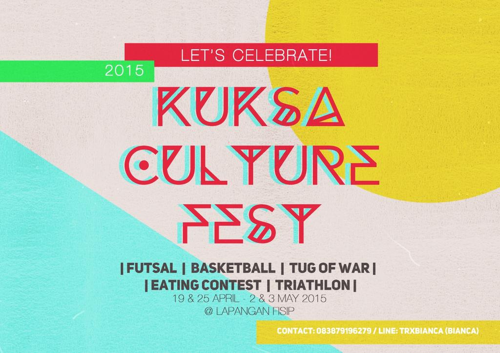 Persiapkan dirimu u/ acara KCF dgn keluarga seiman se-UI! <a href="/kmkfhui/">KMK FH UI</a> <a href="/KMKPsikoUI/">KMKPsiUI</a> #LetsCelebrate #NothingToLoseIfTulus