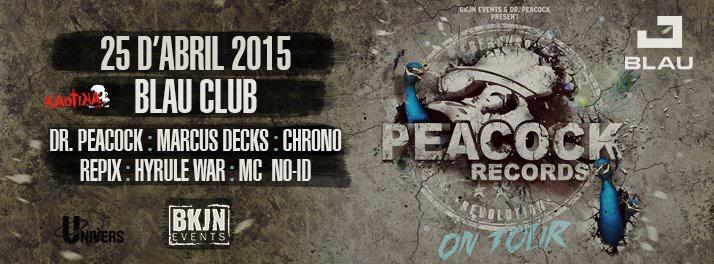 ZoreksSpirit's tweet photo. Hoy en @BLAUCLUB de #Girona ...¡Única fecha en todo el país del tour oficial de @DjDrPeacock !+http://t.co/7XOLwxEoB5 http://t.co/CRL7w5DyVV