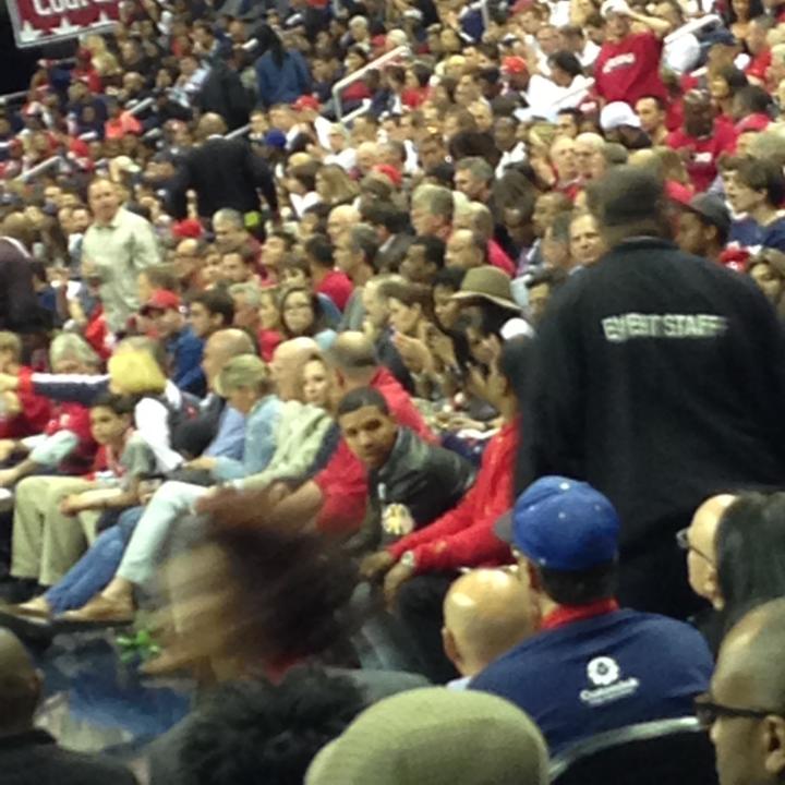 WH_DC's tweet photo. Jimmy (aka Aubrey Graham and/or @drake) was not happy at last night's game. No word on Spinner's thoughts #dcrising http://t.co/HFuNoR8pUT