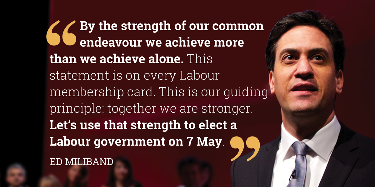 UKLabour's tweet photo. In less than two weeks time we can have a new Prime Minister. Retweet this if you back @Ed_Miliband. http://t.co/gFgEqy3dRl