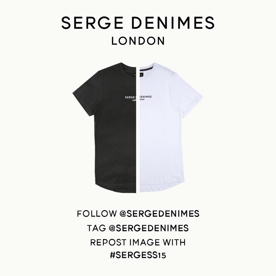 SergeDeNimes's tweet photo. #SergeDeNimes COMPETITION
WIN YOUR FAVOURITE SERGE DENIMES SS15 T-SHIRT BY REPOSTING THIS IMAGE
ENDS 12PM MONDAY http://t.co/T9FD0xJa3c