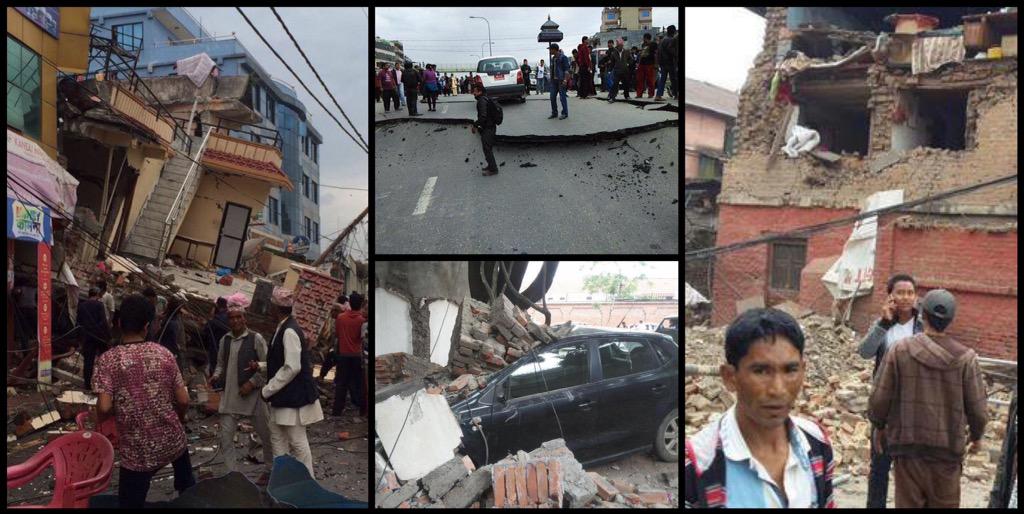 Impattanti le immagini video dal Nepal dopo il terremoto M7,9 di oggi 25 aprile 2015