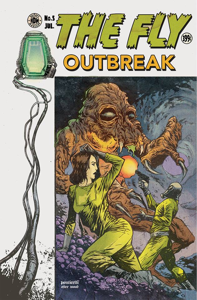 a_ponticelli's tweet photo. The Fly: Outbreak #5 EC Cover Month Variant by me, Colors by #AndrewElder, IDW publishing http://t.co/gTdOQCK0bl