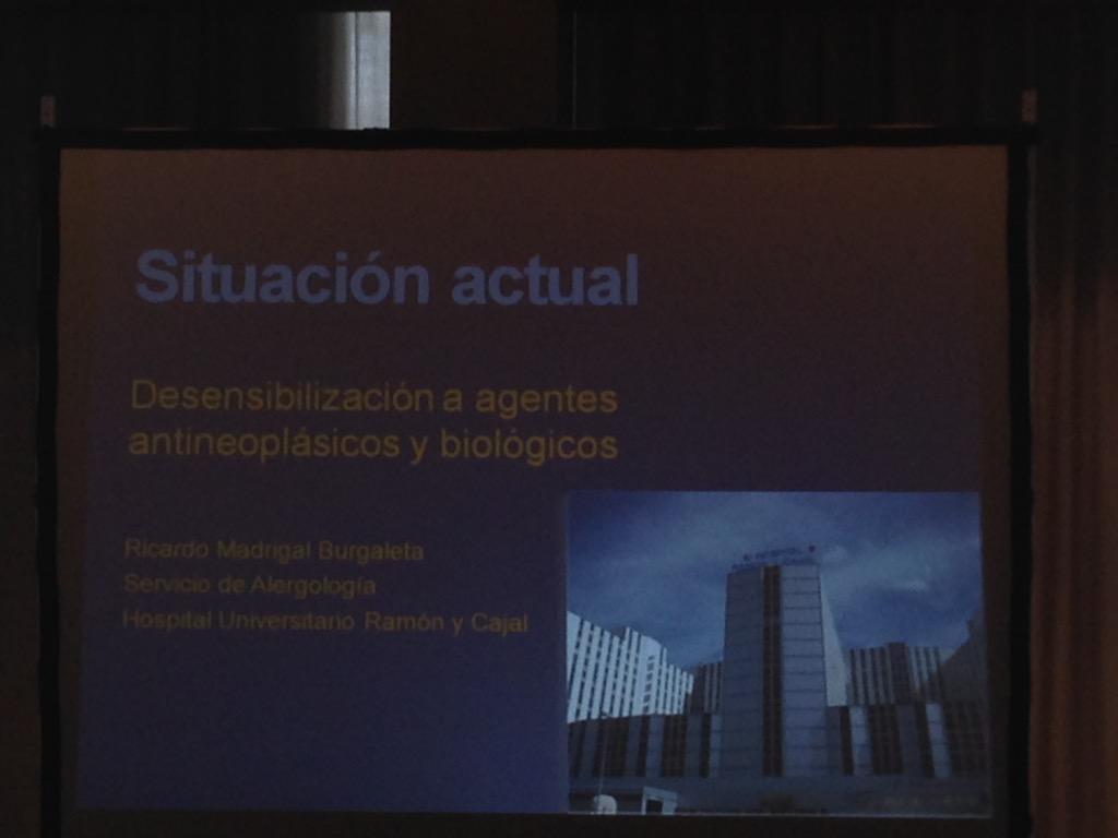 Situación actual a antineoplasicos. Dr. Madrigal Burgaleta. #Drugdesensitization #drugallergy